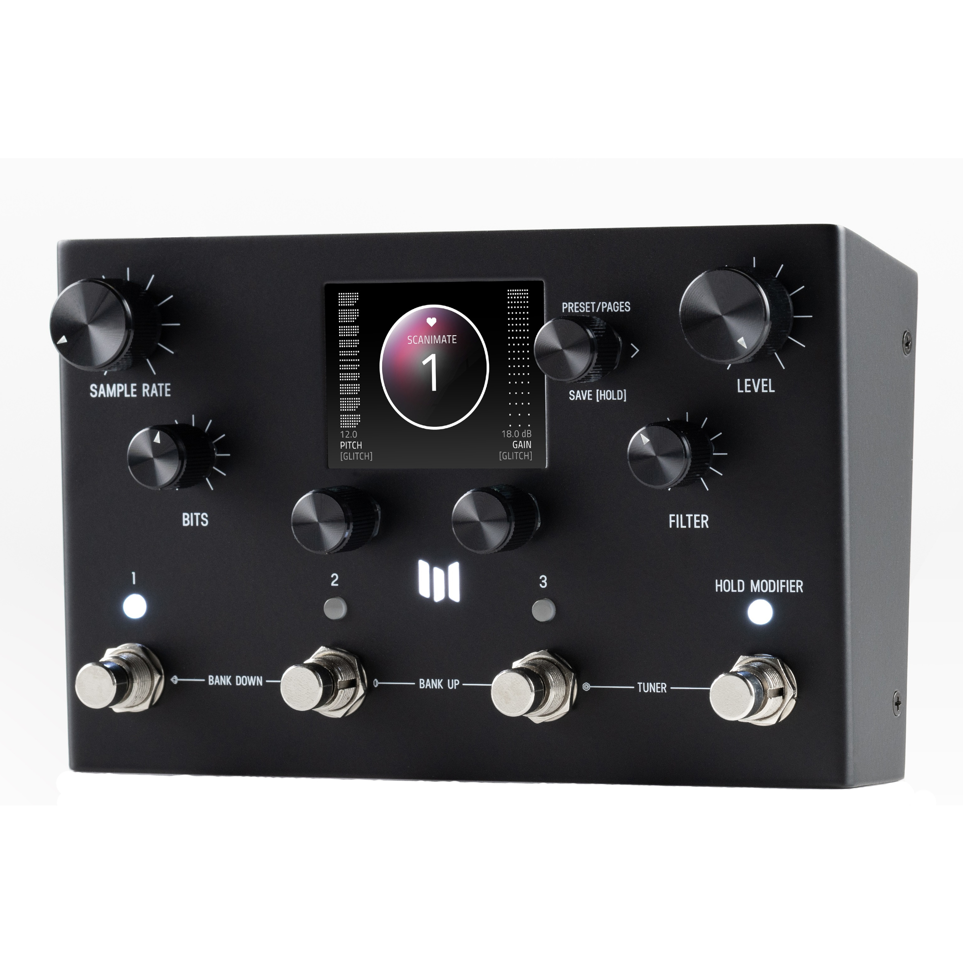 Ottobit X Modular 80s Texture Engine Pedal Black